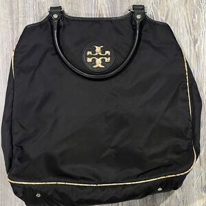 Vintage Tony Burch Black Nylon Bag - Snake Print